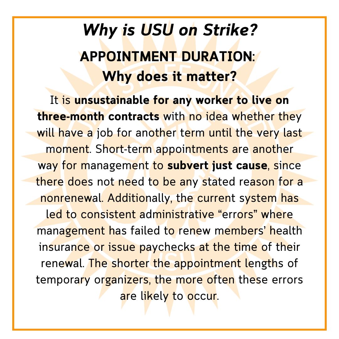 Another morning on the picket line, another reason we are on strike: appointment duration. Organizers want to be able to plan our lives, know where our next check is coming from, and count on having health care.

As always, check the links in our bio to support ✊❤️