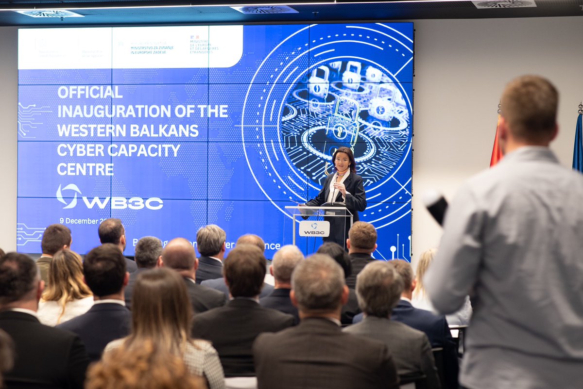 MFEA Slovenia (@mzez_rs) on Twitter photo MFEA <a href="/tfajon/">Tanja Fajon</a> at the opening of the #WesternBalkans Cyber Capacity Centre <a href="/WB3C_org/">Western Balkans Cyber Capacity Centre (WB3C)</a> in #Podgorica: “The Centre will make a constructive contribution to strengthening cyber resilience of the WB & demonstrates that together we can create a safer digital environment for citizens”. MFEA <a href="/tfajon/">Tanja Fajon</a> at the opening of the #WesternBalkans Cyber Capacity Centre <a href="/WB3C_org/">Western Balkans Cyber Capacity Centre (WB3C)</a> in #Podgorica: “The Centre will make a constructive contribution to strengthening cyber resilience of the WB & demonstrates that together we can create a safer digital environment for citizens”.