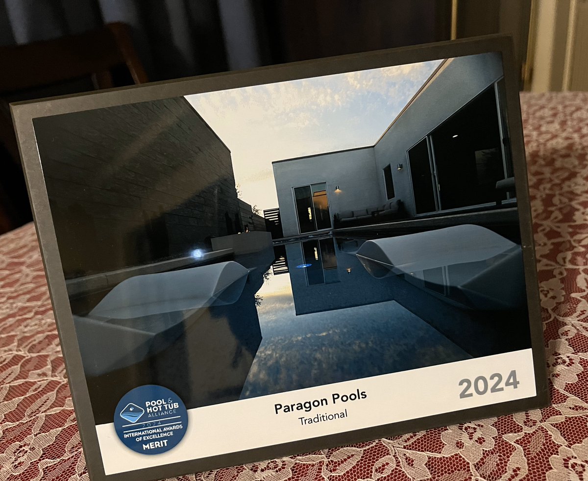 Received the official <a href="/ThePHTA/">The PHTA</a>  2024 Award of Excellence Plaque.

<a href="/JoeVassalloJr/">Joe Vassallo Jr</a> <a href="/maryvailMBA/">Mary Vail, MBA</a>
#pooldesignaward #pooldesignideas #residentialpools #linearpool #poolbuilderinlasvegas