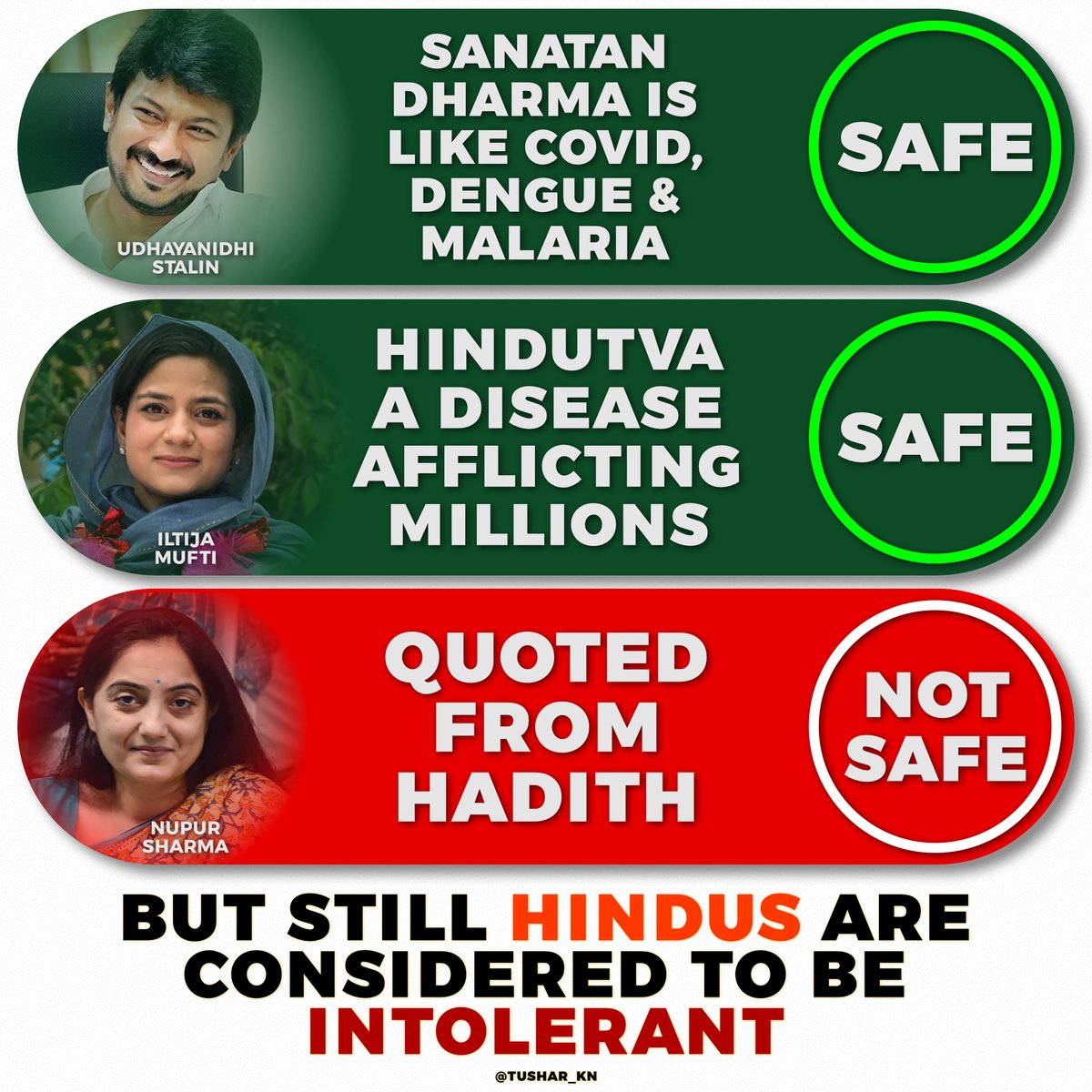 Tushar_KN's tweet photo. For once in a while, Hindus should become intolerant. https://t.co/Y8gj91yCfO