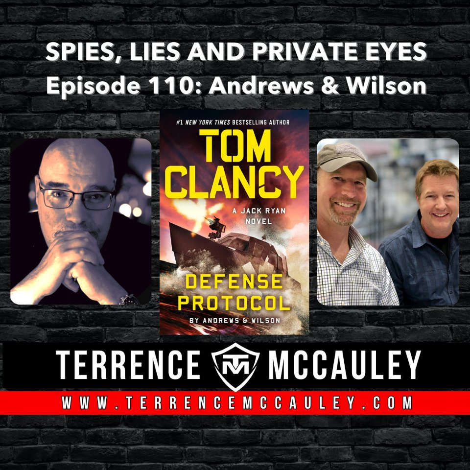 <a href="/BAndrewsJWilson/">Andrews & Wilson</a> return to discuss their latest Jack Ryan novel DEFENSE PROTOCOL. Available wherever you download podcasts!  conta.cc/3OPBSz3