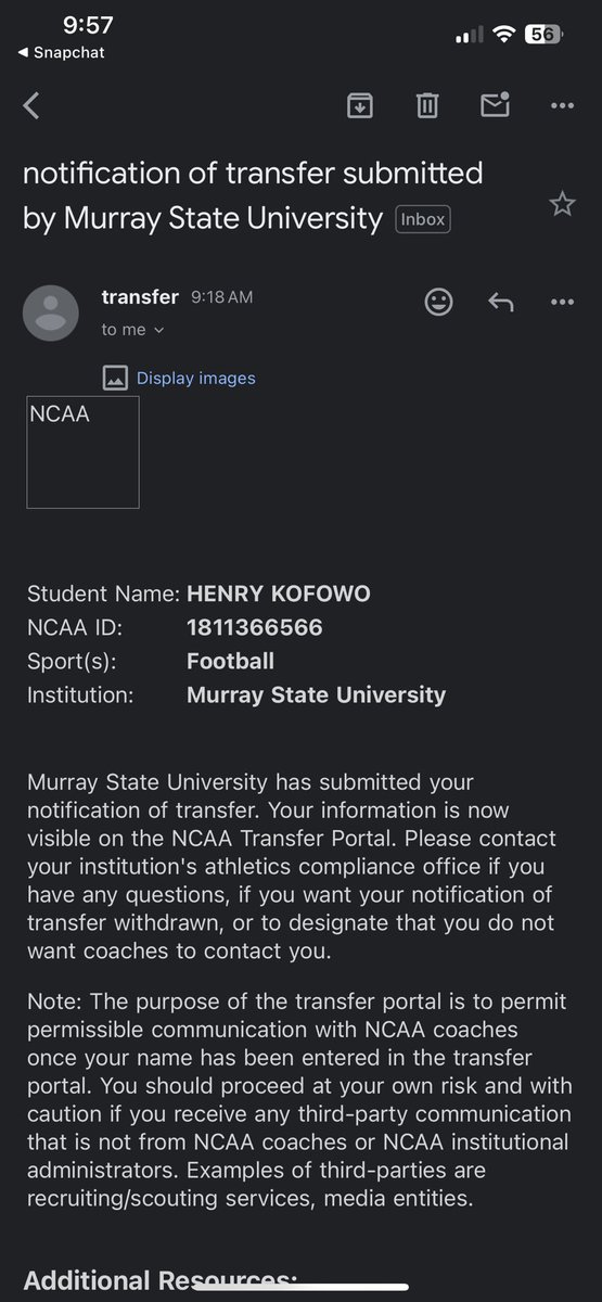 HenryKofowo's tweet photo. I am now officially in the transfer portal. My recruitment is now open so feel free to contact me by number or email. I do have film ready to send. Contact me by my number 7702563241/henrykofowo@gmail.com https://t.co/KKmDIDYfKS