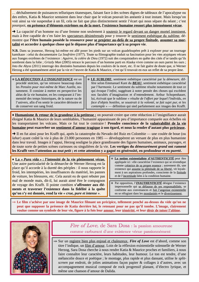 trineor's tweet photo. Ça y est, ce cours s'est fait ! (Sur 6h environ.) Voici le livret de quatre pages synthétisant ce qui s'y est dit.

— Réflexion sur ce que la vie et l'œuvre des Krafft expriment de la condition humaine, à travers deux documentaires et un extrait des Pensées de Pascal. https://t.co/dju9uRfJMD