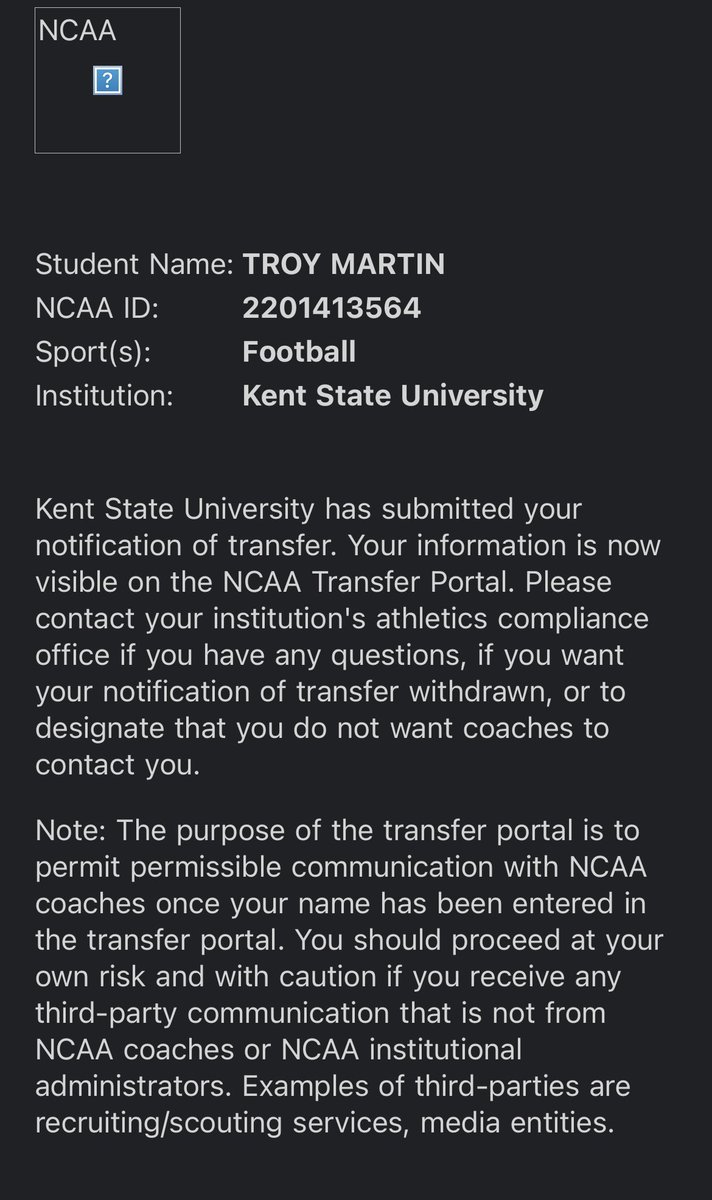 troyyy3_'s tweet photo. Officially in the portal! https://t.co/OsBmC6HAeA