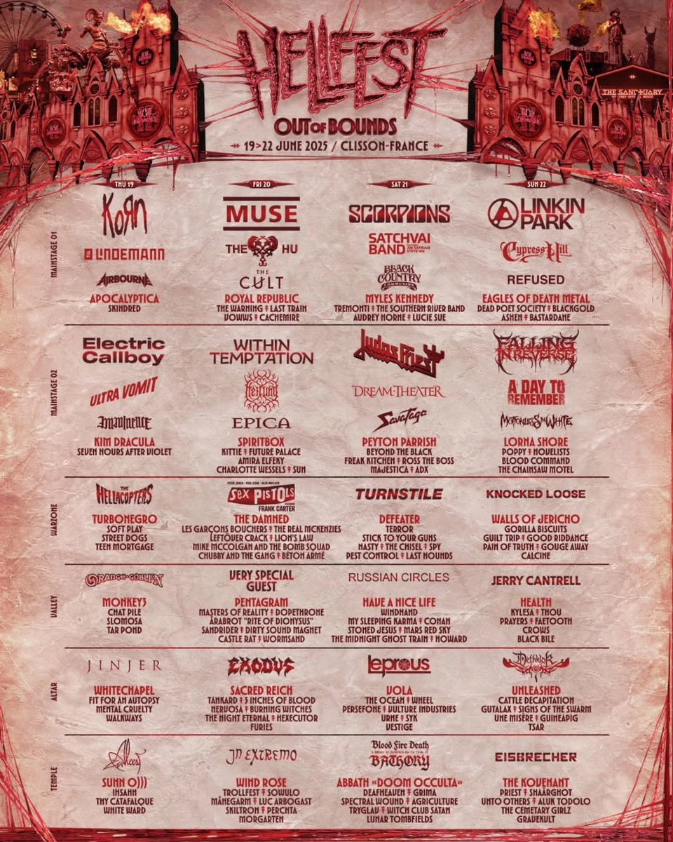 Are you ready Hellfest?! 
🤘🔥🇨🇵🔥🤘
