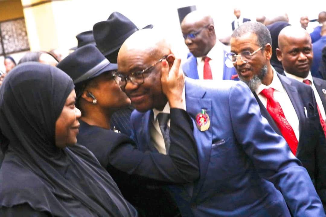 AmbBeghinkelvin's tweet photo. Justice of the Court of Appeal, Eberechi Nyesom-Wike and her husband, the FCT Minister, @GovWike, at the Court of Appeal Justices Annual End Of The Year Conference in Abuja earlier today.
#wikeisworking https://t.co/MhngtFgcXz