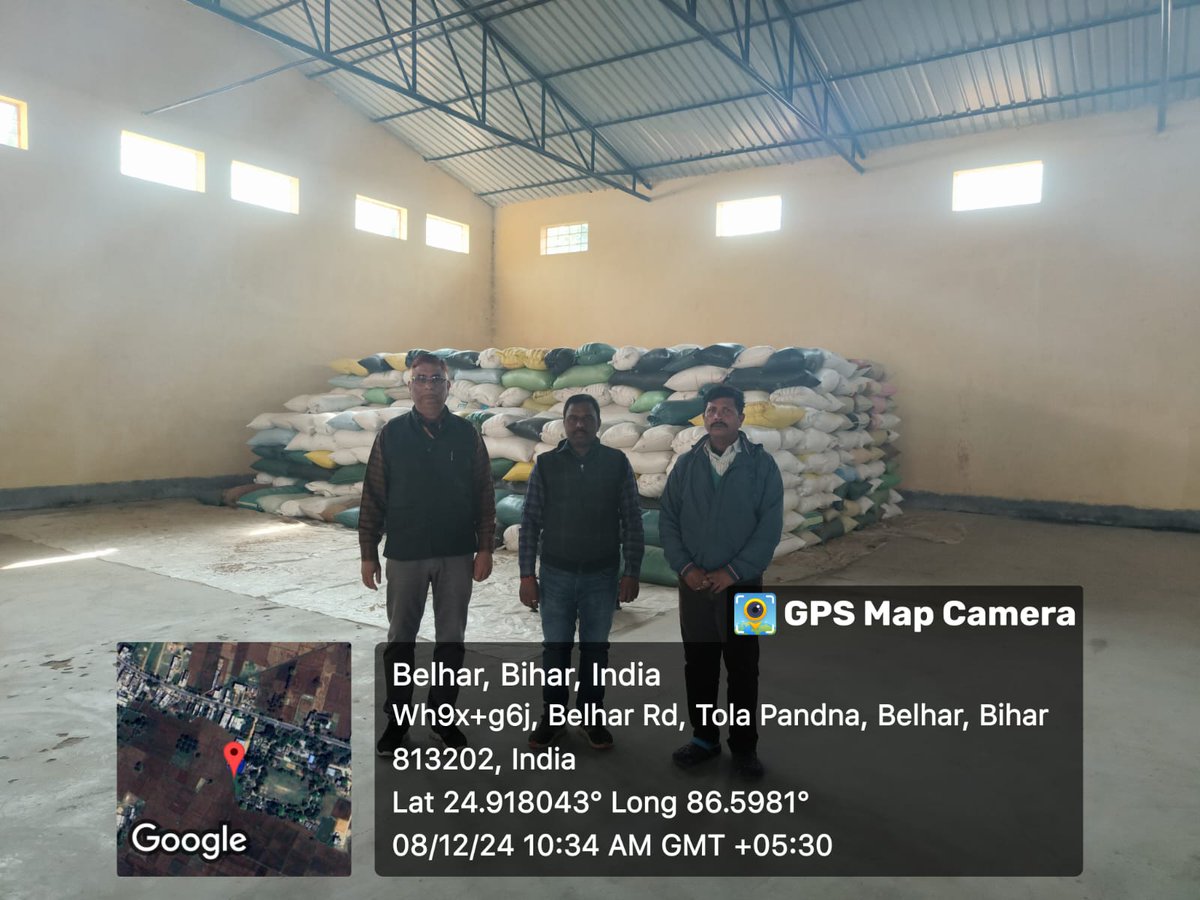 Co-operative Department, Bihar (@deptcooperative) on Twitter photo दिनांक - 08.12.2024 को श्री संजय कुमार संयुक्त निबंधक द्वारा बेलहर पैक्स,बांका में धान अधिप्राप्ति कार्य का निरीक्षण किया गया एवं अधिप्राप्ति में गति लाने का निर्देश दिया।
<a href="/DrPremKrBihar/">Dr. Prem Kumar (मोदी का परिवार)</a>
<a href="/RCS_Bihar/">Registrar,Co-operative Societies, Bihar</a>
#BiharCooperativeDept दिनांक - 08.12.2024 को श्री संजय कुमार संयुक्त निबंधक द्वारा बेलहर पैक्स,बांका में धान अधिप्राप्ति कार्य का निरीक्षण किया गया एवं अधिप्राप्ति में गति लाने का निर्देश दिया।
<a href="/DrPremKrBihar/">Dr. Prem Kumar (मोदी का परिवार)</a>
<a href="/RCS_Bihar/">Registrar,Co-operative Societies, Bihar</a>
#BiharCooperativeDept