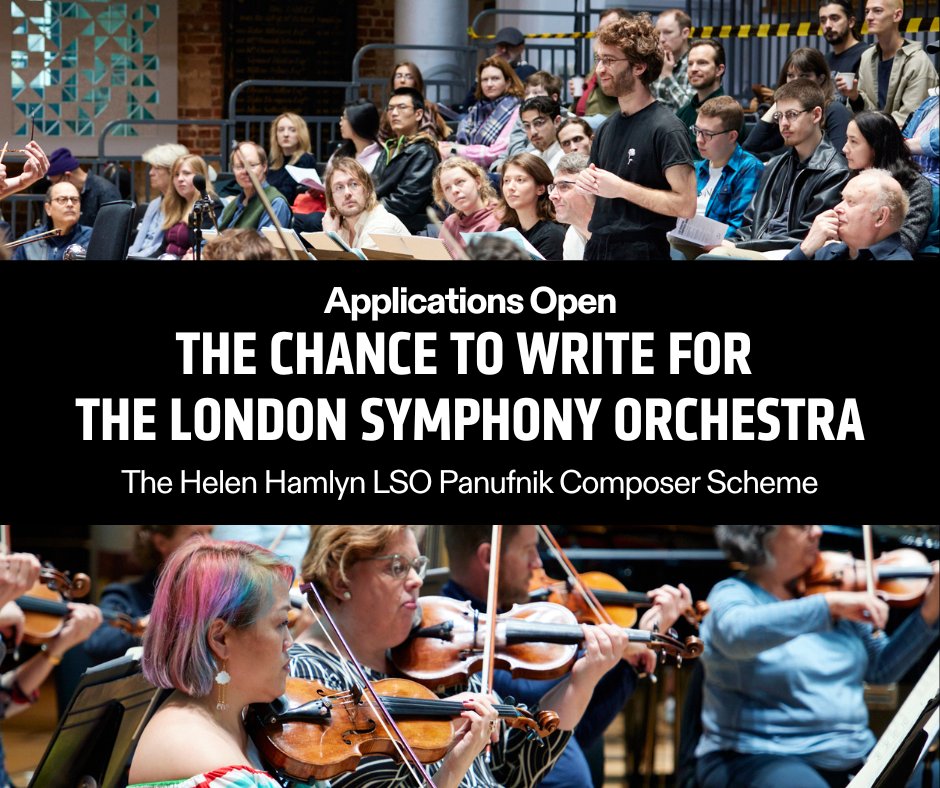 Fancy the chance to write for the LSO?✍️

Applications to join the LSO Helen Hamlyn Panufnik Composers’ Scheme are now open! There are six spots for early-career composers each year to experiment and develop their orchestral writing skills alongside the London Symphony Orchestra.