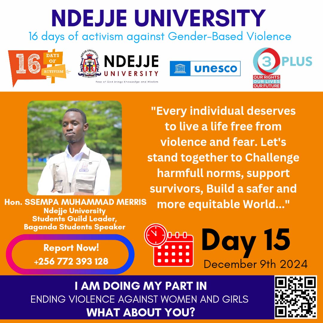 safercampusesUg's tweet photo. Let's stand together united to challenge harmful norms and support survivors so as to build a safer and more equitable world. #NoExcuse #16DaysOfActivism2024 https://t.co/18aJaGVxKw