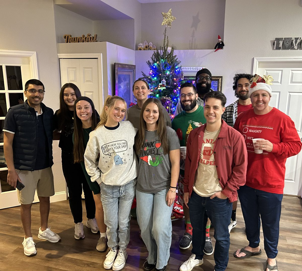 Last night our team celebrated a semester of scientific wins and losses at our annual holiday party. Happy Holidays from the UCF CNS Lab! 🎄