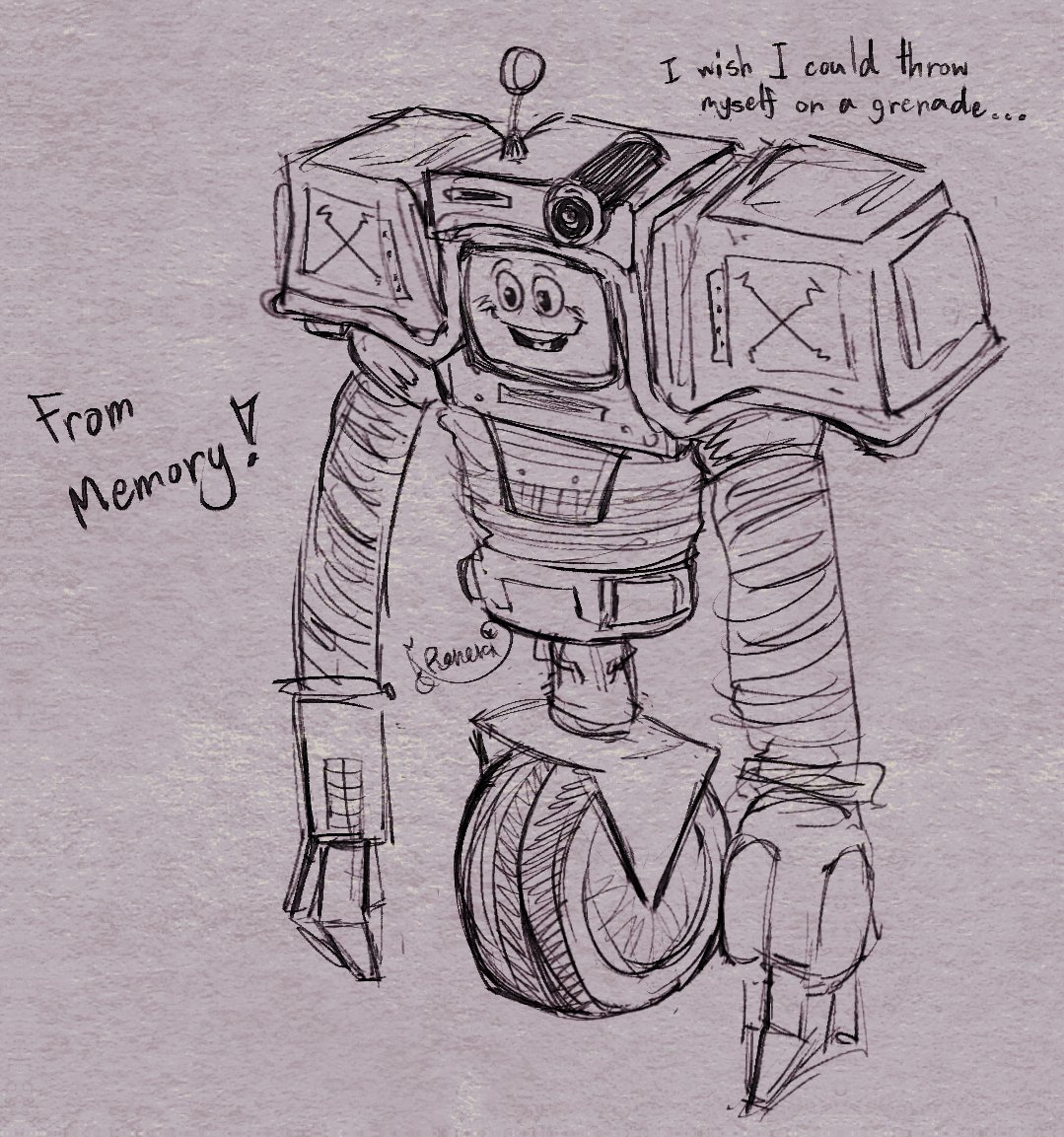 Drew this from memory cus he lives in my head too much I need to get him out of my system 

#FalloutNewVegas #falloutnv #yesmanfallout