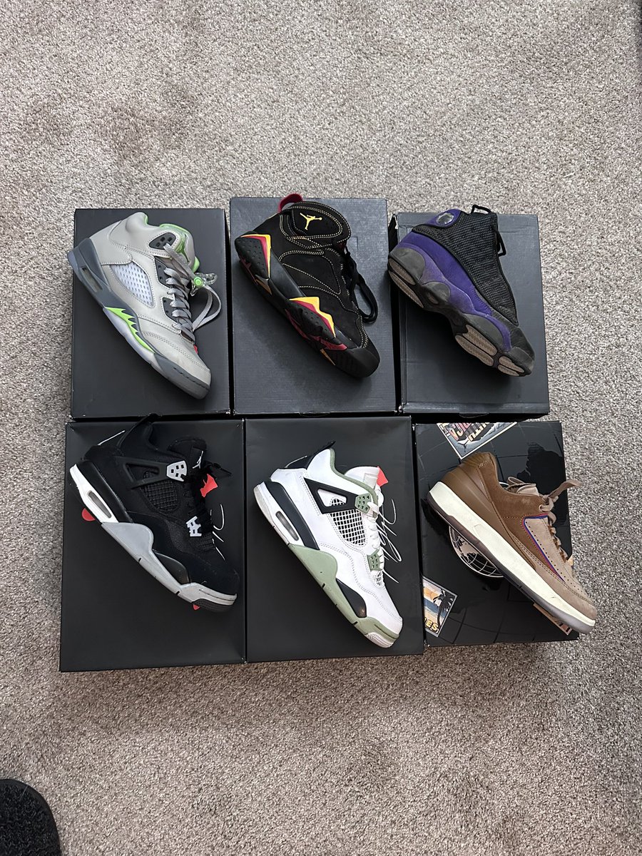 ladieslove_chey's tweet photo. Sizes 5-6 in men’s, ALL FOR SALE! Great condition everything! DM me for more pics! Everything 250$ or less! If needed to be shipped add 15-20$ more! I only ship via FED-EX and only accept Apple Pay or Zelle. Shoes will be shipped Wednesday and Friday this week. https://t.co/ethaupu4eI