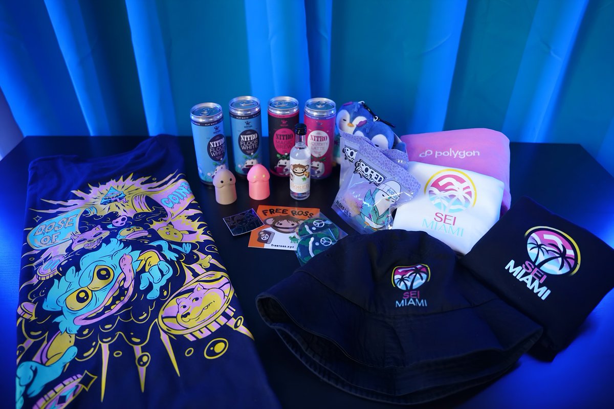 Thank you everyone for all the cool merch given out this Art Basel 😆