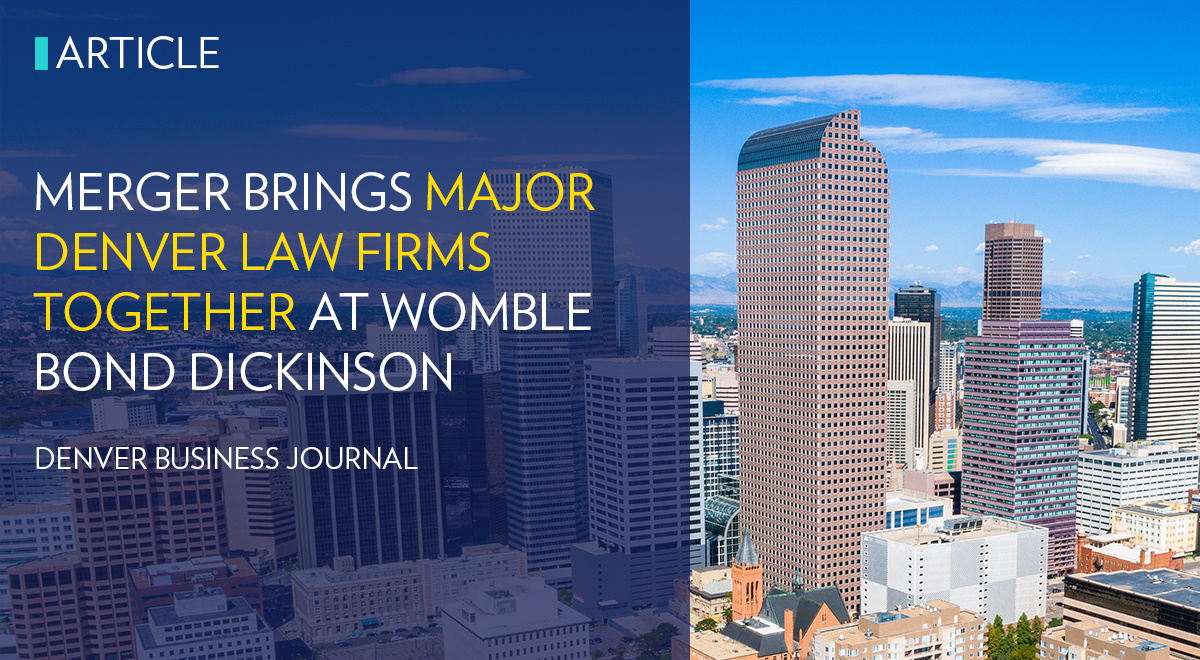 Lewis Roca’s century-long Denver legacy meets Womble Bond Dickinson’s fresh perspective. As the January 1, 2025, merger approaches, Ken Van Winkle shares insights on what this combination means for Denver’s legal community: hubs.la/Q02_1wrm0