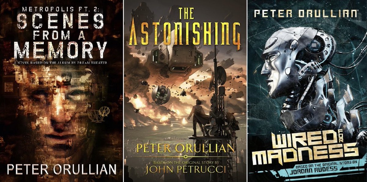 PeterOrullian's tweet photo. The Epic Dream Theater Book Bundle Deal! My novelizations of Scenes, The Astonishing, as well as of Dream Theater’s Jordan Rudess’s album Wired for Madness!
https://t.co/imhARCoW73
#dreamtheater #johnpetrucci #scenesfromamemory #theastonishing #jordanrudess #wiredformadness https://t.co/aVwlWVKC7v