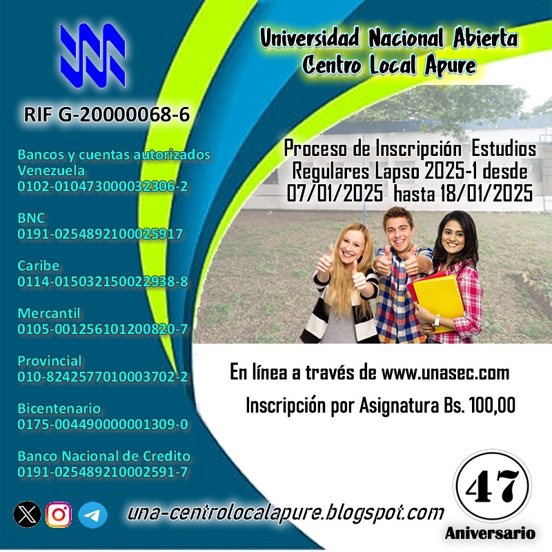 Inscripciones Estudios Regulares 2025-1