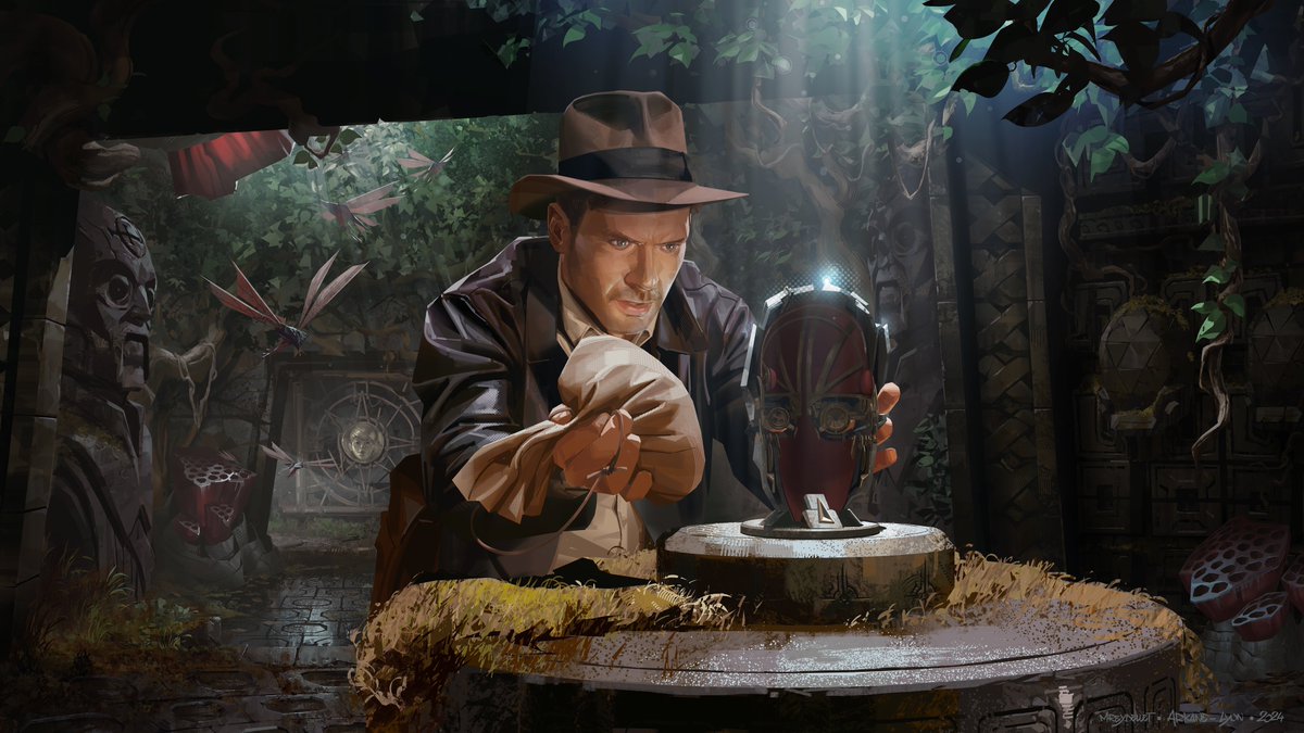 Passion, camaraderie, art and video games, what else? I've doing some archeology of my own and through great peril I was able to dig up this other one from Mathieu Reydellet who was also apparently part of the <a href="/machinegames/">machinegames</a> fanart secret society!