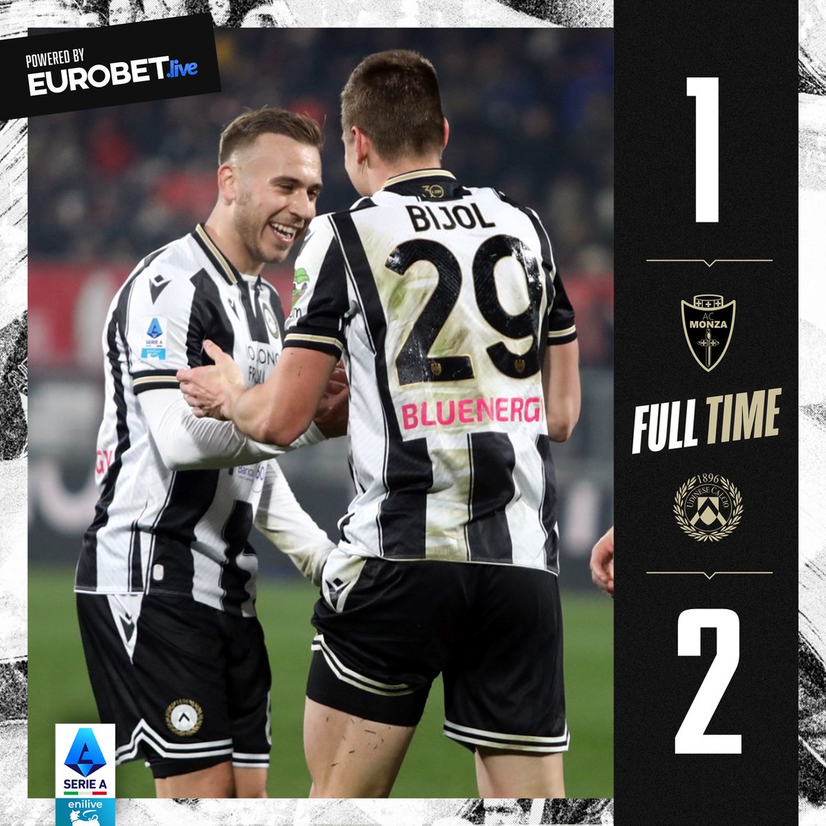 #MonzaUdinese 1-2

90+5' | E sono tre punti!!!

#ForzaUdinese #AléUdin