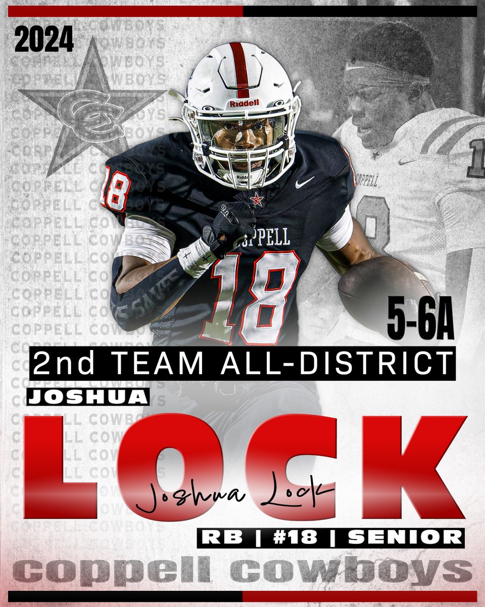 Congratulations to our 2nd Team All District Selections

CB - <a href="/TyreeRoberson7/">3⭐️Tyree Roberson⭐️</a> 
WR - Jacoby Coleman
OG - <a href="/ImAndrewGross/">Andrew Gross</a> 
RB - <a href="/Josh_Lock06/">Joshua Lock</a> 

#CFND #DeepWater
