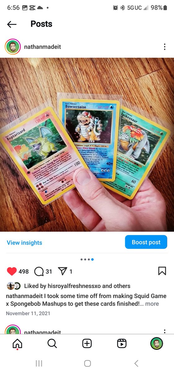nathanmadeit's tweet photo. My custom Pokemon cards are available now for PREORDER on my website! 

https://t.co/TZsFq2yvgk https://t.co/VQw3nkqvVB