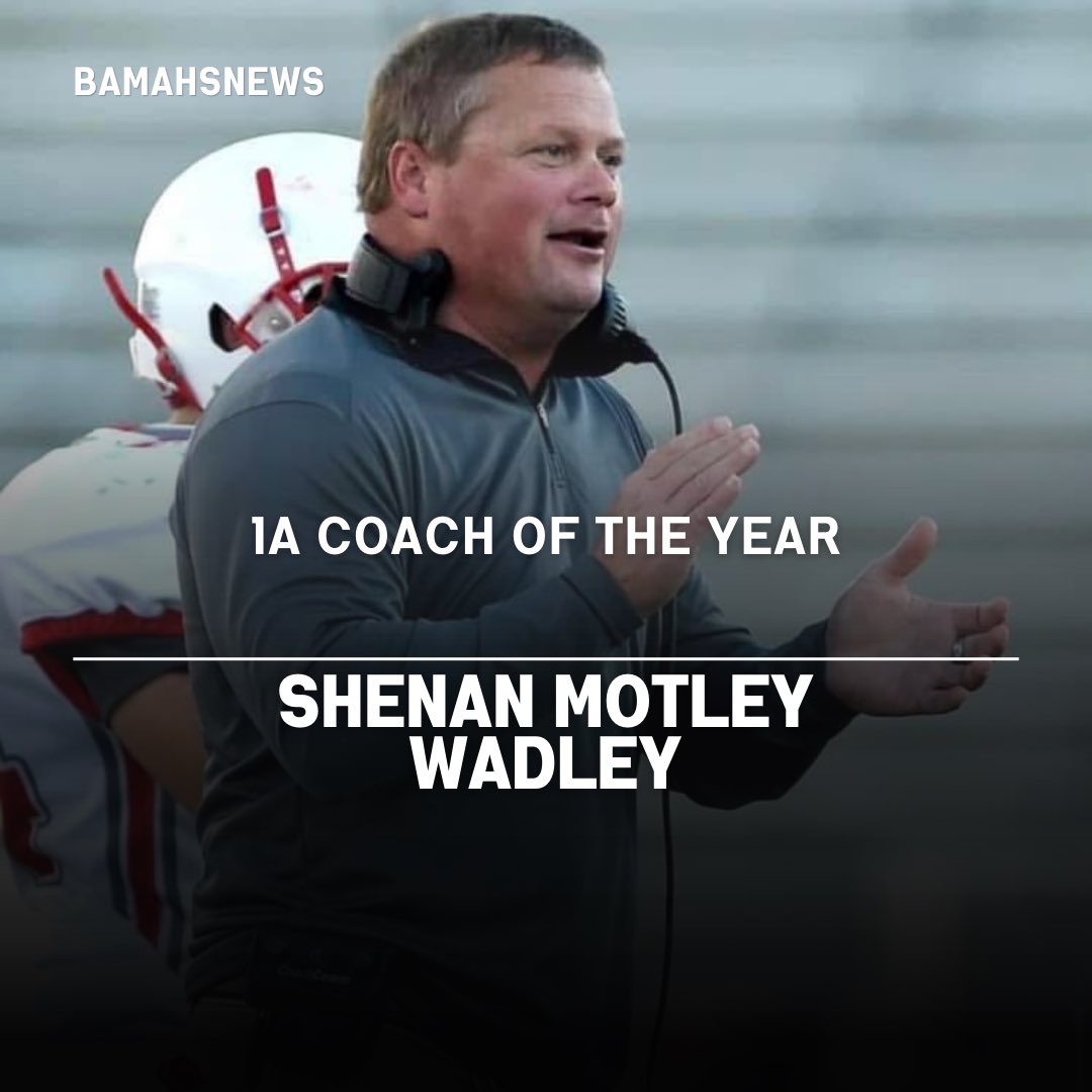 <a href="/BamaHSNews/">Around The State Sports</a> 1A Coach Of The Year
Coach Shenan Motley — Wadley HS