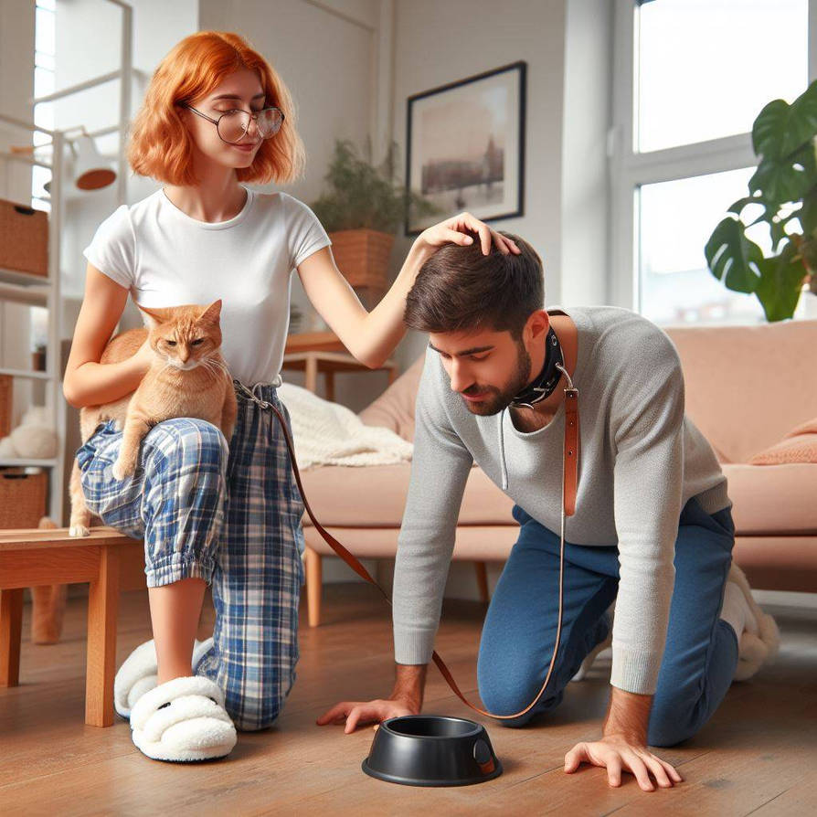 Goddess and her pets.