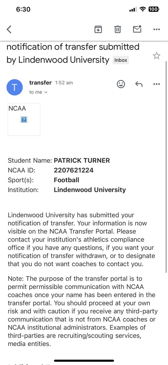 Officially in the portal
<a href="/nflaussie/">Darren Bennett</a> <a href="/SavRocca/">Sav</a> <a href="/TheGrid_Co/">The Gridiron Company</a> <a href="/GridCoUSA/">GridCoUSA</a>