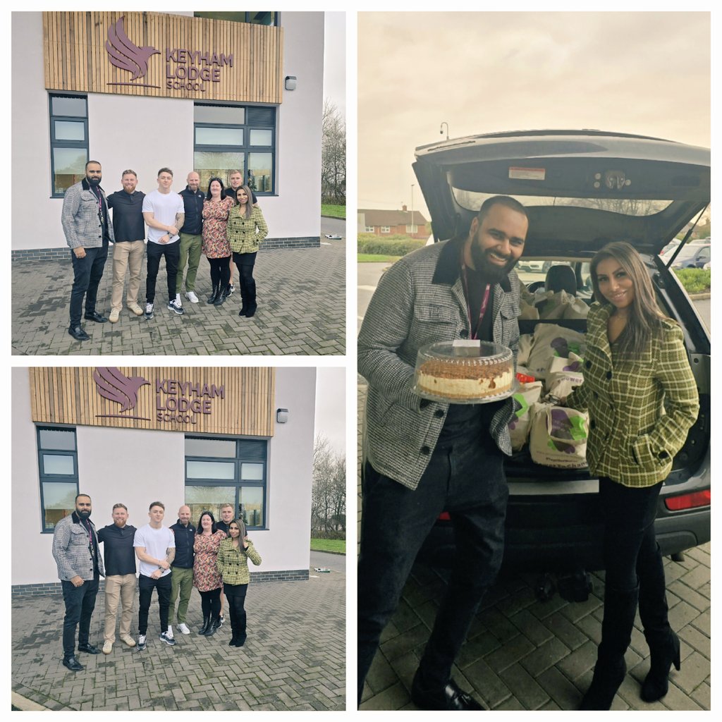 LeicsCares's tweet image. A quick visit @keyham_lodge today to drop off #BagsOfHope for their participants and a little cheeky cheesecake as well.