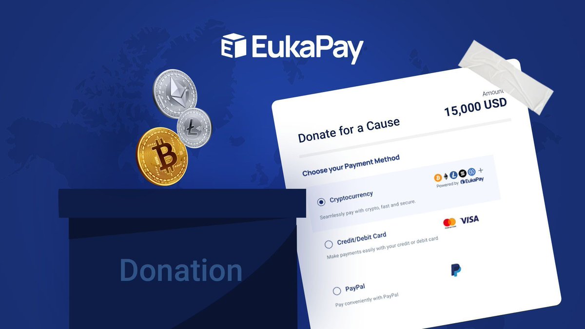 EukaPay's tweet photo. Crypto philanthropy is transforming donations! EukaPay helps non-profits accept crypto with low transaction fees, multi-currency support, and stable conversions. 
Start today: https://t.co/EppPB0JsIC
Visit: https://t.co/31H23vXIwZ #CryptoDonations #NonProfit #EukaPay https://t.co/FwKxNksnid