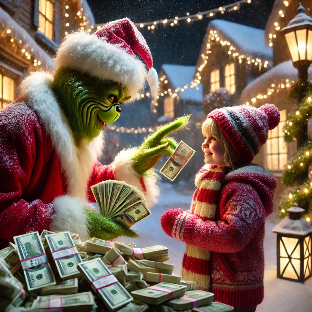 Today may have been a bad day but the $grinch will make sure you all have a wonderful Christmas.
I promise.