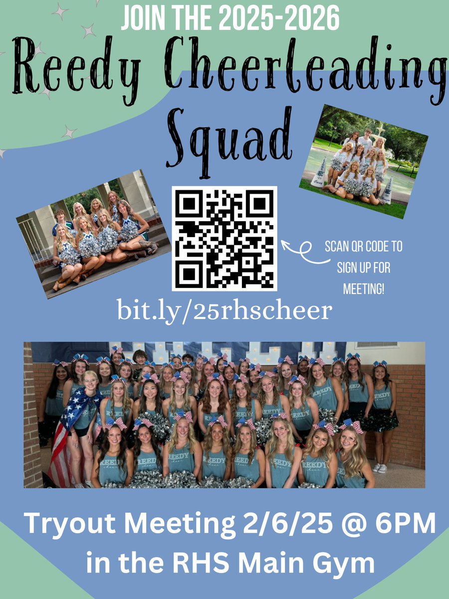 It's never too early to be thinking about next season! If you are interested in trying out, attend out 25-26 tryout meeting on February 6th!
