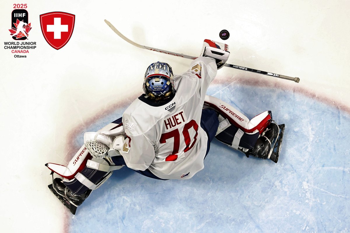 WHLPats's tweet photo. NEWS📰: 19-year-old goaltender Ewan Huet will represent Switzerland at the 2025 IIHF World Junior Hockey Championship in Ottawa!

Huet will depart this week. Their first pre-tournament contest will be on Dec. 19 vs. Canada!

DETAILS🔗: https://t.co/m14TywRSXd https://t.co/RUFnaSGGCc