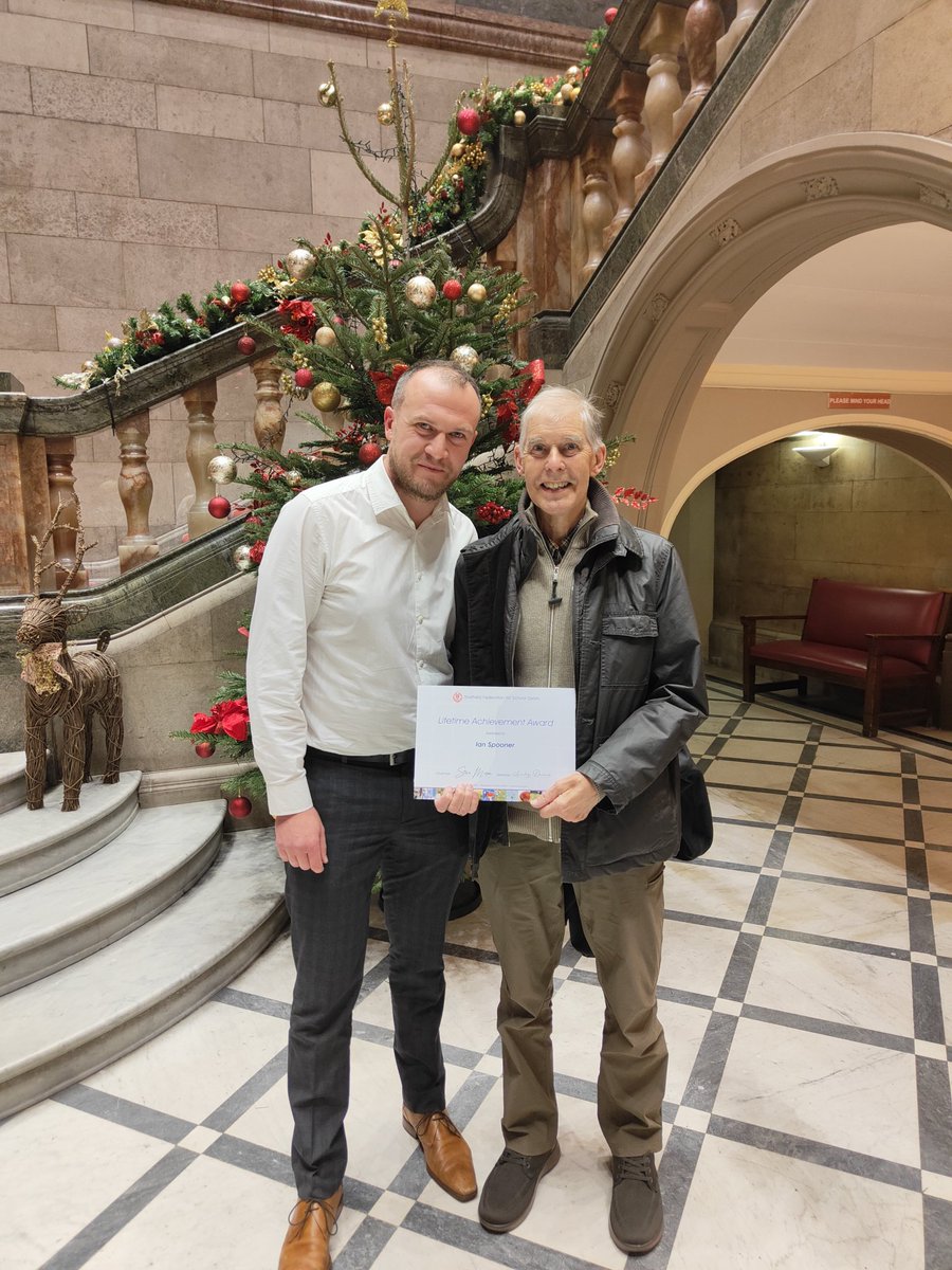 Lovely gesture from <a href="/sfs_sports/">Sheffield Federation For School Sports</a> in awarding Ian Spooner the Life Time Achievement Award at this evening's annual awards.