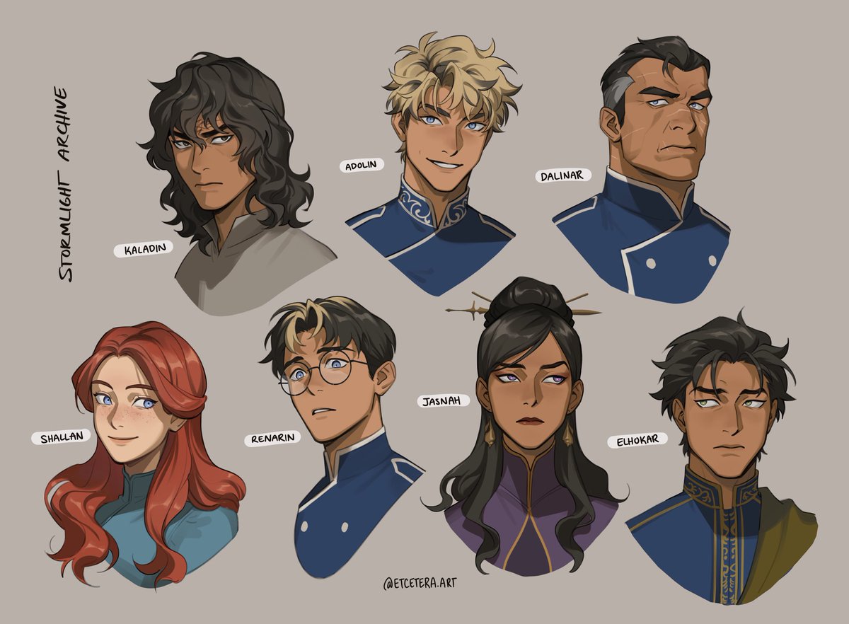 Drew some Stormlight Archive Characters