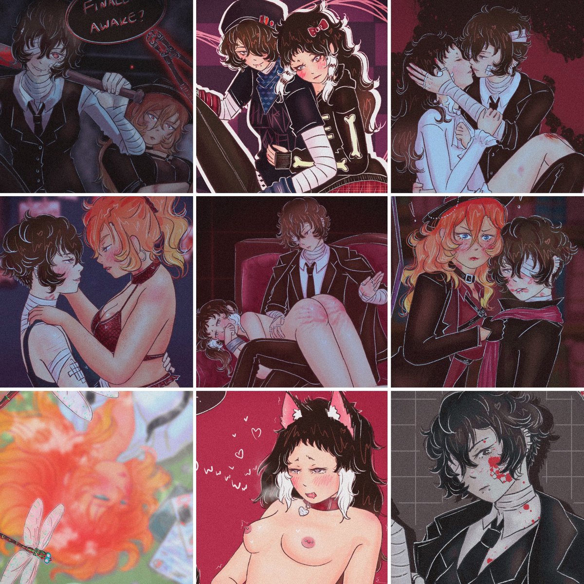 gh0stwiring's tweet image. ๐
hello!
artist & writer yuri-fying my faves! into dazaku, chuulaine, fukuran, skk, morisano and others!
18+ | ๐&๐๐๏ธ
strawpage: dykezai.straw.page
๐ตโ๏ธ: dykezai.bsky.social
ao3: archiveofourown.org/users/red_tide/
retrospring: retrospring.net/@middlecyclone
priv: @bigslimyfrog