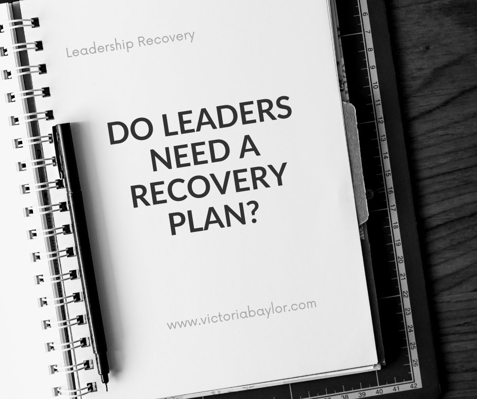 VictoriaDBaylor's tweet photo. Leaders are great at solving problems, forging ahead through challenges and showing iron clad devotion to the issues they believe in. They are good at coming up with all sorts of plans. But one question each leader should ask themselves is "do I need a recovery plan"? https://t.co/Q0tTQ3r0Ua