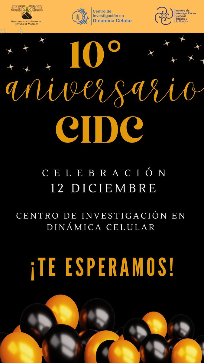 uaemorelos's tweet image. 10° Aniversario del Centro de Investigación en Dinámica Celular #CIDC | #SomosUAEM