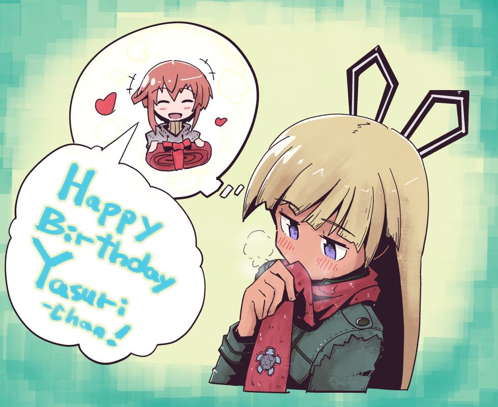 やすりお祝い今回は過去絵で…と思ってたけど描きたいのが…! #新居目安里生誕祭 #アリスギア 