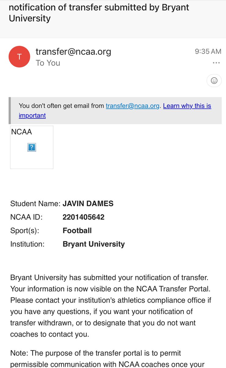 Officially in the Transfer Portal!!!