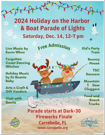 BigBendAHEC's tweet image. Join BBACHEC at the Carrabelle celebrations on Saturday, December 14th! Swing by our booth with your holiday spirit and discover this year's health insurance options just for you. #CarrabelleFest #InsuranceInfo