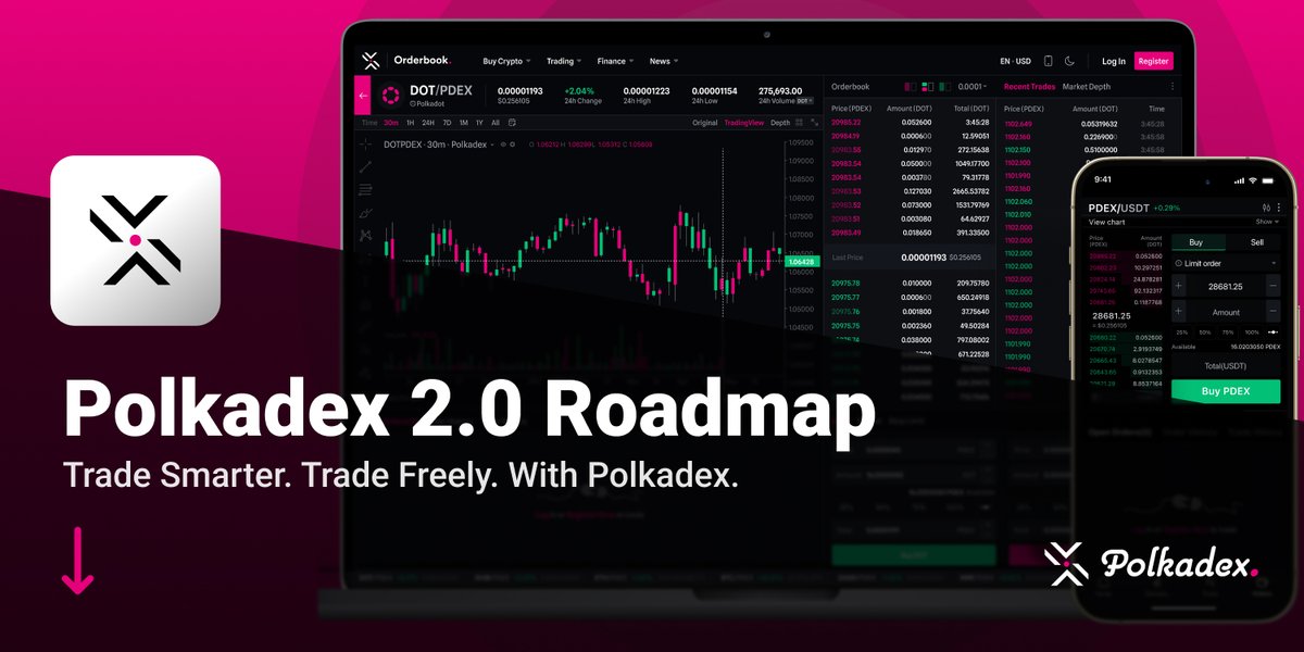 polkadex's tweet photo. 1/5 🚀 Excited to unveil the Polkadex 2.0 Roadmap! Here's what we have lined up to revolutionize decentralized trading for everyone. 🌐✨

Let us know which feature you're most excited about!👇

#Polkadex #DeFi #Crypto https://t.co/jX199NG1pB
