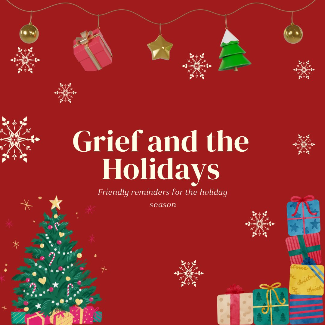 SolaceTree's tweet photo. Grief doesn’t wait for the holidays to be over. It’s important to remember to take care of yourself during this time. For more tips on handling grief during this holiday season, visit https://t.co/HeuqthJ0KR. 💙 https://t.co/7Po208vg8m