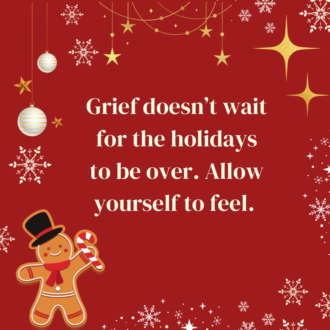 SolaceTree's tweet photo. Grief doesn’t wait for the holidays to be over. It’s important to remember to take care of yourself during this time. For more tips on handling grief during this holiday season, visit https://t.co/HeuqthJ0KR. 💙 https://t.co/7Po208vg8m