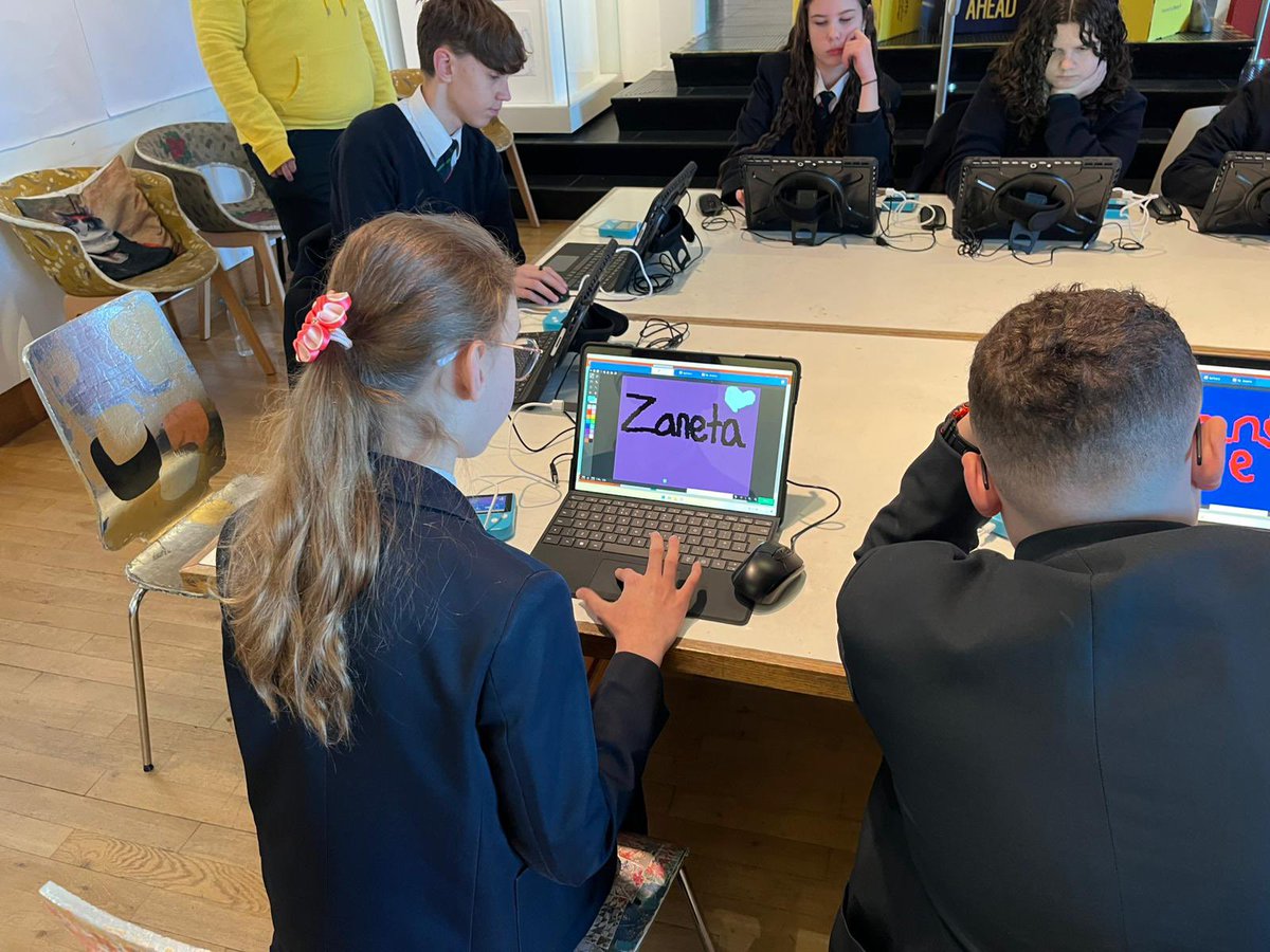 Our Year 10 Top Achievers in ICT took a trip to the Ulster Museum today to take part in a coding workshop💻

The pupils got a tour of the Ulster Museum, before recreating some of the exhibitions using pixel art and turning the Museum into a game using MakeCode Arcade🎮 <a href="/UlsterUni/">Ulster University</a>