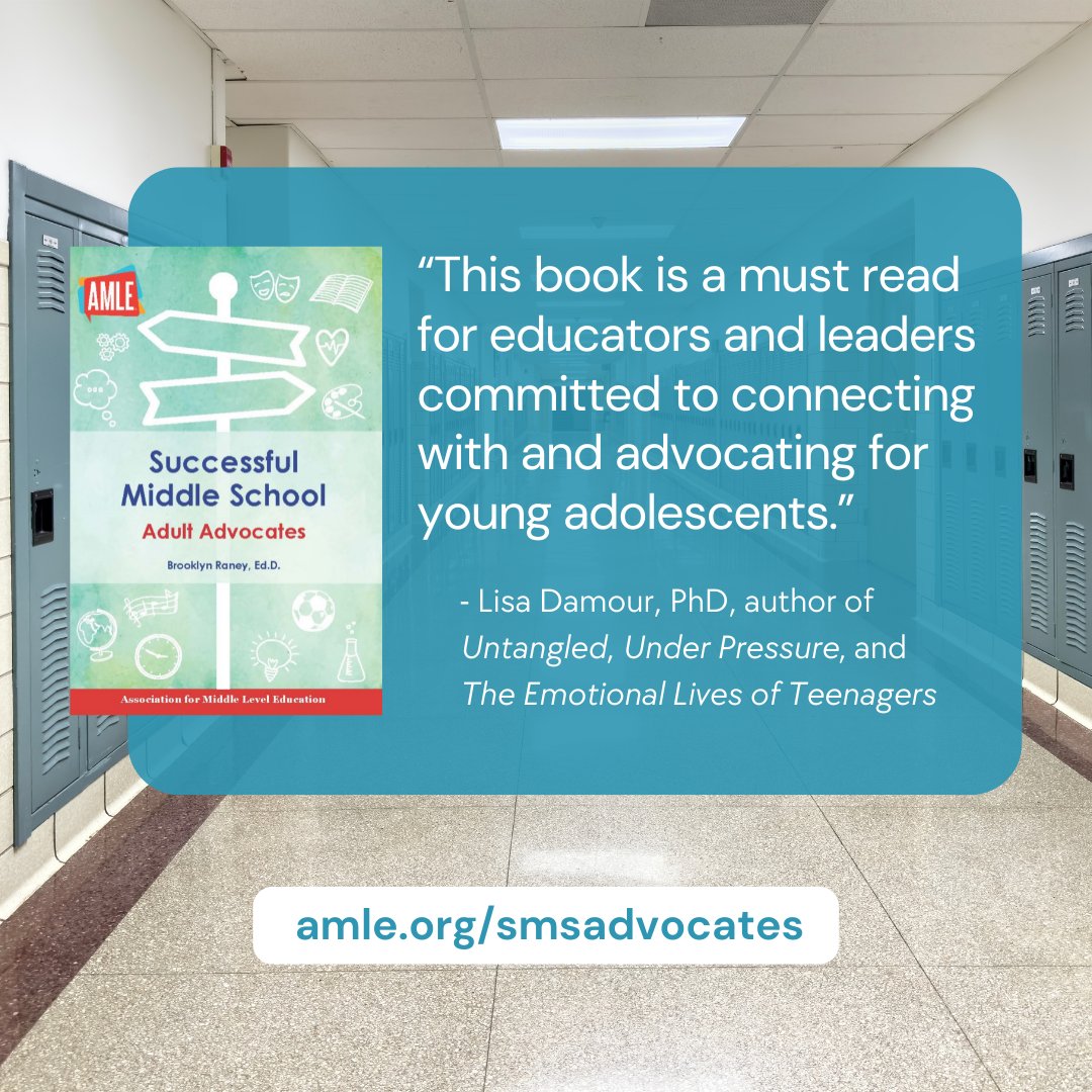 What does it mean for every student in your care to be able to name at least one trusted adult at school?

Find out why AMLE's newest title by <a href="/BrooklynRaney/">Brooklyn Raney</a> is on best-selling author <a href="/LDamour/">Lisa Damour, PhD</a>'s must read list 👇

ow.ly/vQSf50Unxt6