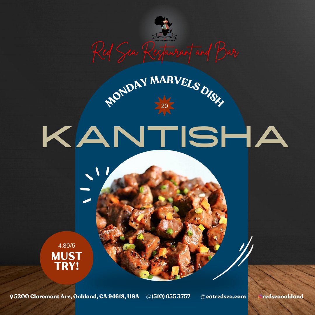 ⏳😋 𝙈𝙊𝙉𝘿𝘼𝙔 𝙈𝘼𝙍𝙑𝙀𝙇𝙎 𝘿𝙄𝙎𝙃 𝙏𝙄𝙈𝙀! 🥗
🍛 Dorho Kantisha is a flavorful Ethiopian and Eritrean dish made with tender chicken cubes, broccoli, and mushrooms. 🥦🍄

Check out our full menu here: eatredsea.com/menu

#DorhoKantisha   #redsea #oakland #oaklandca
