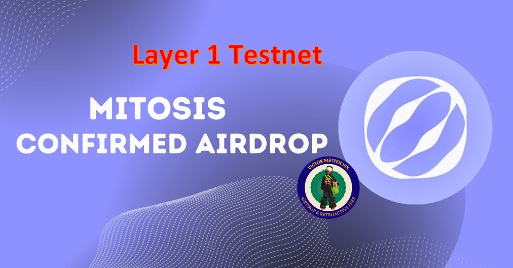 Thêm 1 kèo #airdrop testnet #layer1 xịn sò cho ae đây

XÁC NHẬN Airdrop từ Mitosis - Layer1 Raised $7M

<a href="/MitosisOrg/">Mitosis</a> Là một blockchain Layer 1 xây dựng theo hướng sở hữu thanh khoản theo hệ sinh thái, dự án tái định nghĩa trải nghiệm DeFi Liquidity Provider (LP).
Dự