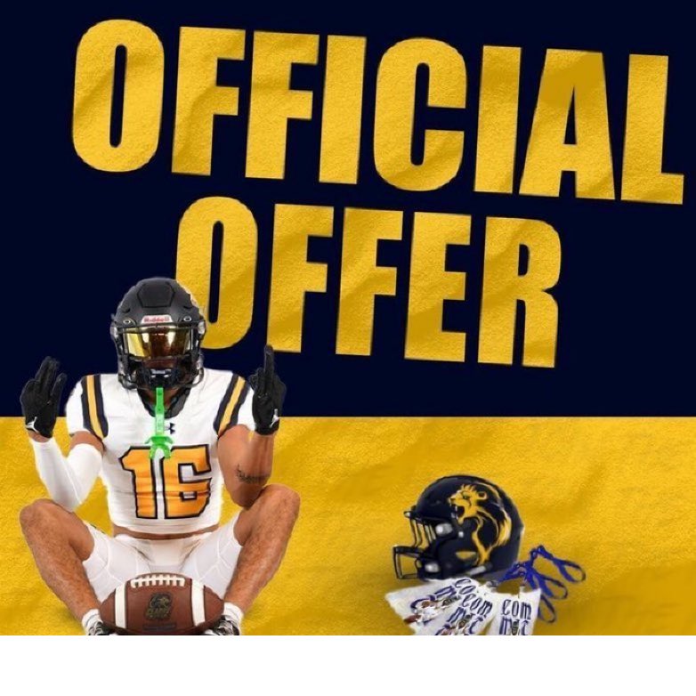 After a great conversation with <a href="/CoachBillLang/">Bill Lang</a>  I’m blessed to receive a football scholarship to play at the next level at Clarke University.  
<a href="/garygutierrez68/">Gary Gutierrez</a> <a href="/JayMustangFB/">John Jay Mustang Football</a> <a href="/NISDJay/">John Jay High School</a>  <a href="/NISDJaySEA/">John Jay SEA</a>