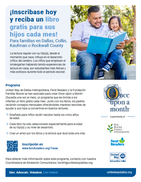 Could your students benefit from receiving 1️⃣ free 📕 every month? Share this resource with your families. Parents can sign up multiple children, ages 0-5, and they can receive an English or Spanish book every month! It's super easy! 
ferstreaders.org/texas <a href="/UnitedWayDallas/">United Way of Metropolitan Dallas</a>