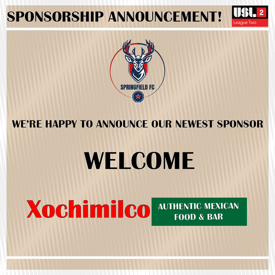 SpfldFC's tweet image. We are excited to announce Xochimilco as our newest sponsor. Xochimilco is a local Mexican restaurant known for it's great food and fun atmosphere. Looking to enjoy some Mexican food, visit Xochimilco, located at 2941 W Iles Ave, Springfield, IL 62704. 
#UpTheStags